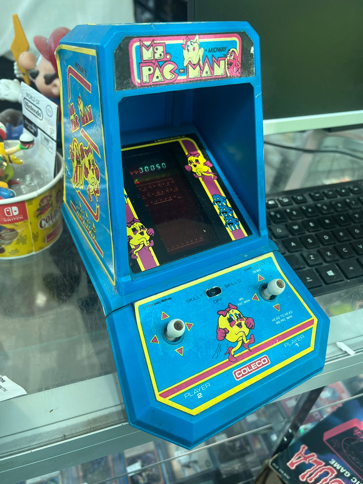 Ms Pac-Man Mini Arcade Game 1982 by Coleco No. 2395 Tested Working  UT72226