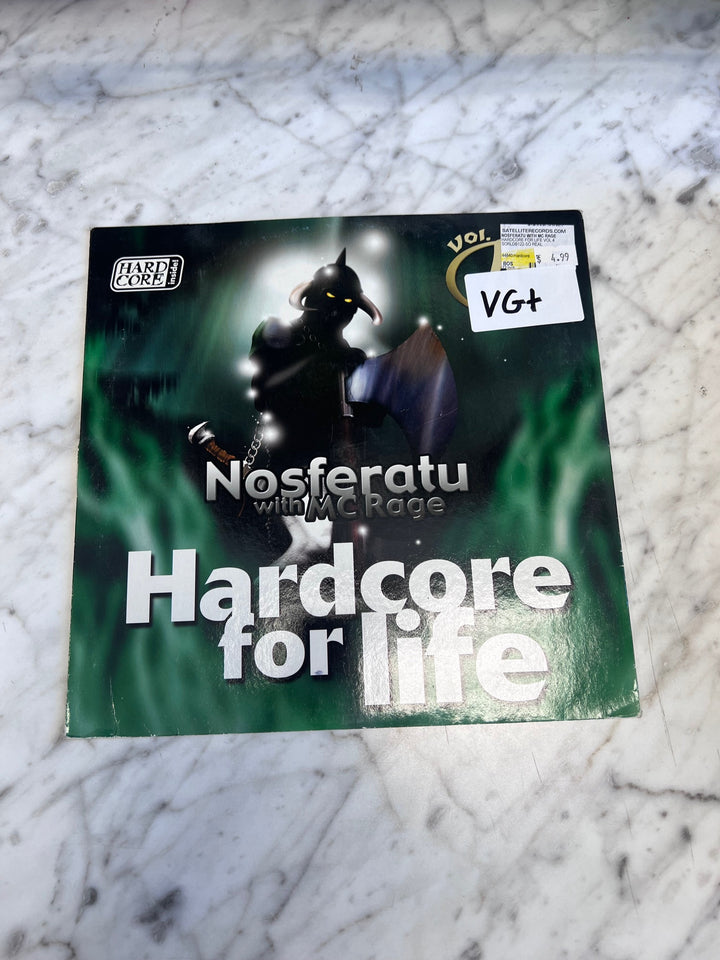 Nosferatu with MC Rage Hardcore For Life (VG+) Condition Vinyl Record VR92825