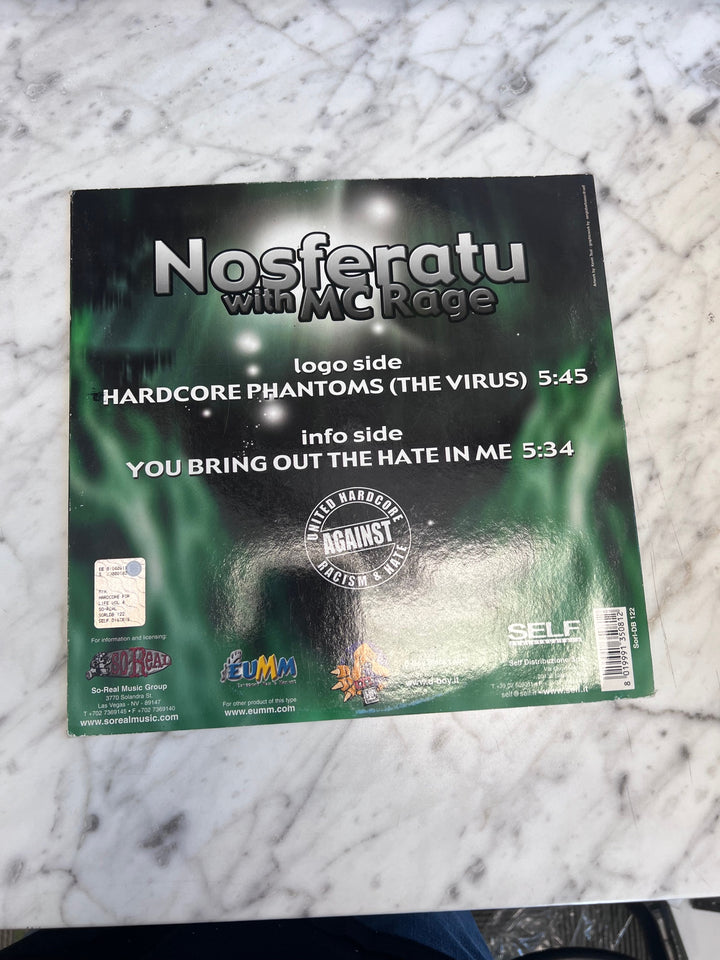 Nosferatu with MC Rage Hardcore For Life (VG+) Condition Vinyl Record VR92825