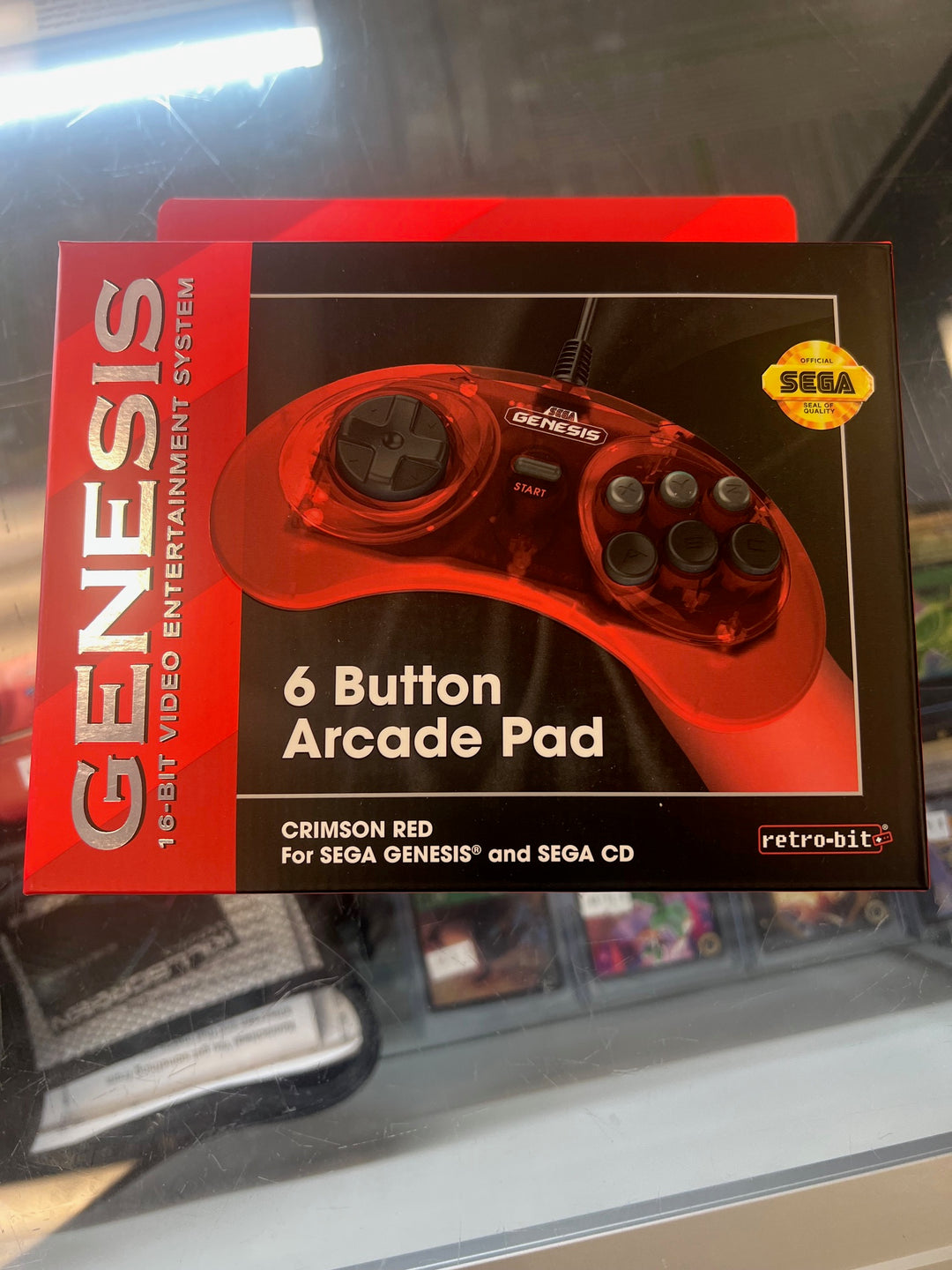 Retro-Bit - Sega Genesis 6-Button Arcade Pad Controller NA7125