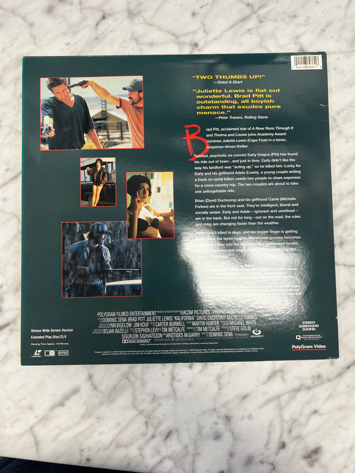 Kalifornia Laserdisc Movie    LD121624