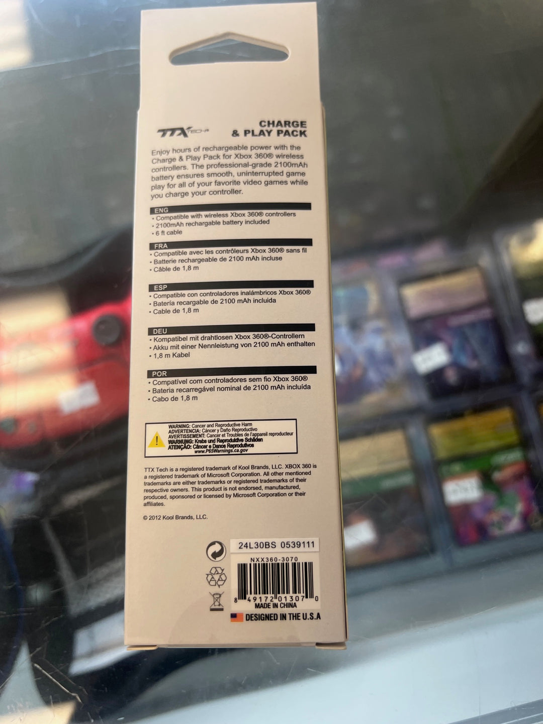 TTX Tech Charge & Play Pack for XBOX 360 NA7125