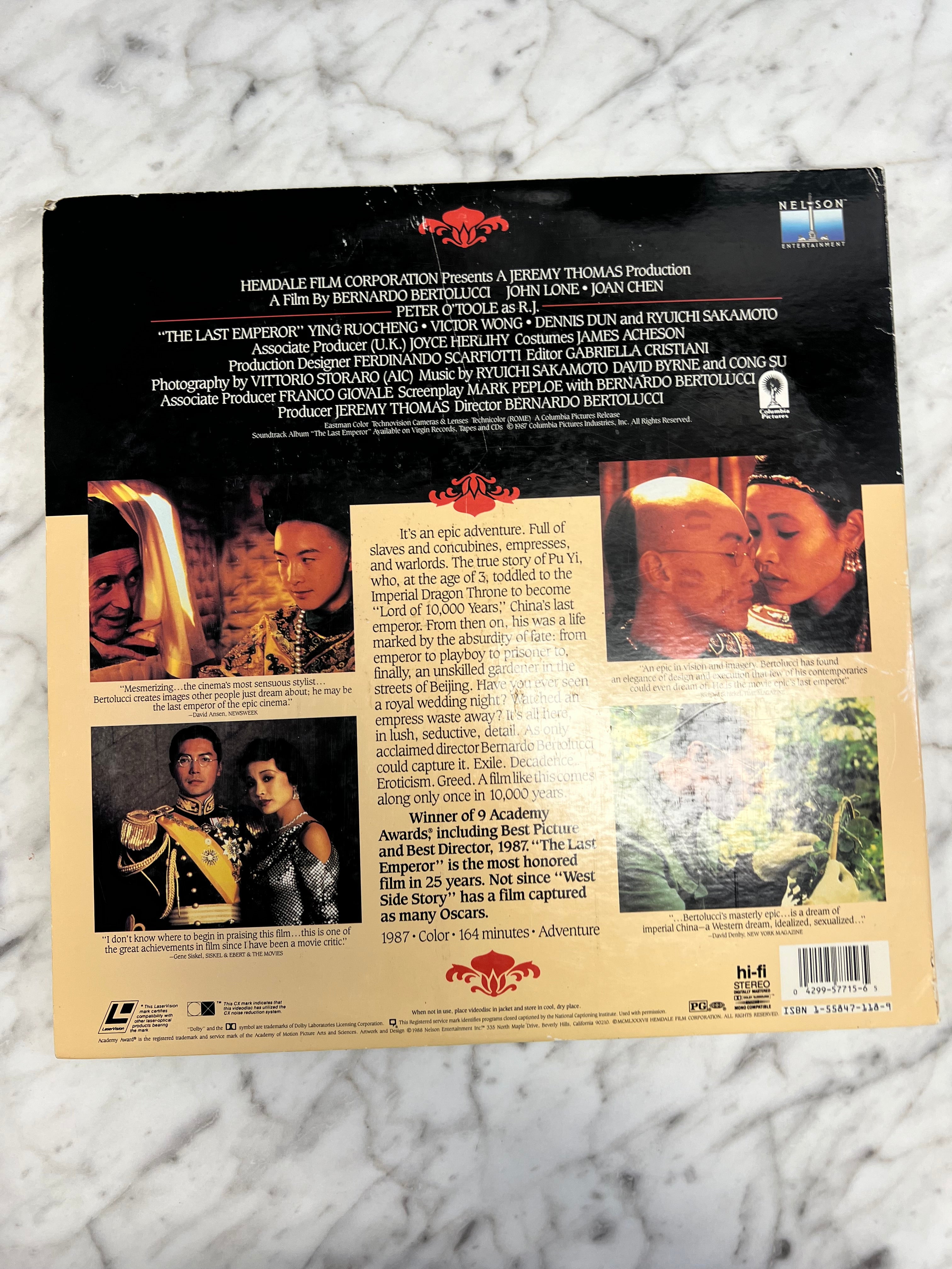 The Last Emperor Laserdisc Movie LD121624 – Core Gaming