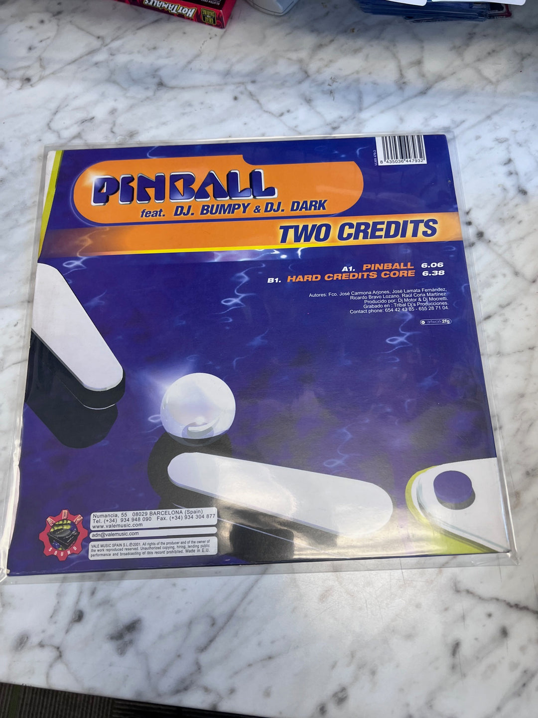 Pinball ft DJ Bumpy & DJ Dark Two Credits (VG) Condition Vinyl Record VR92825