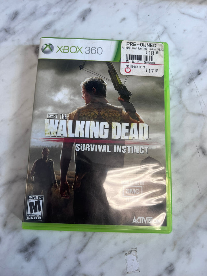 The Walking Dead Survival Instinct Xbox 360 Case ONLY NO GAME  CO11926