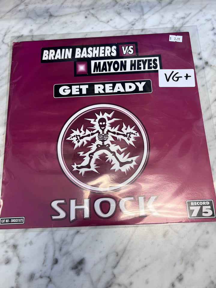 Brain Bashers vs Mayon Heyes - Get Ready (VG+) Condition Vinyl Record VR92825