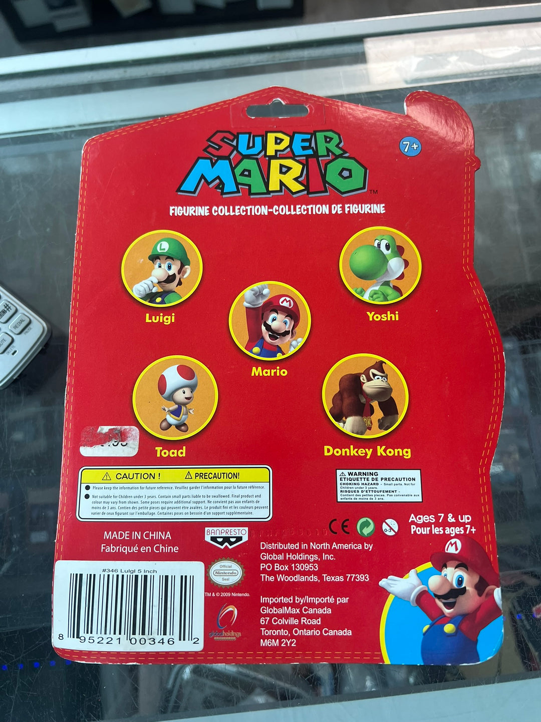 Super Mario "Luigi" 5 inch Figurine Collection Nintendo 2009 NT72226