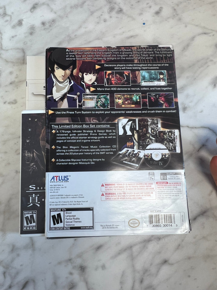 Shin Megami Tensei IV Big Box / Manual / Strategy & Design Book NO GAME  CO11926