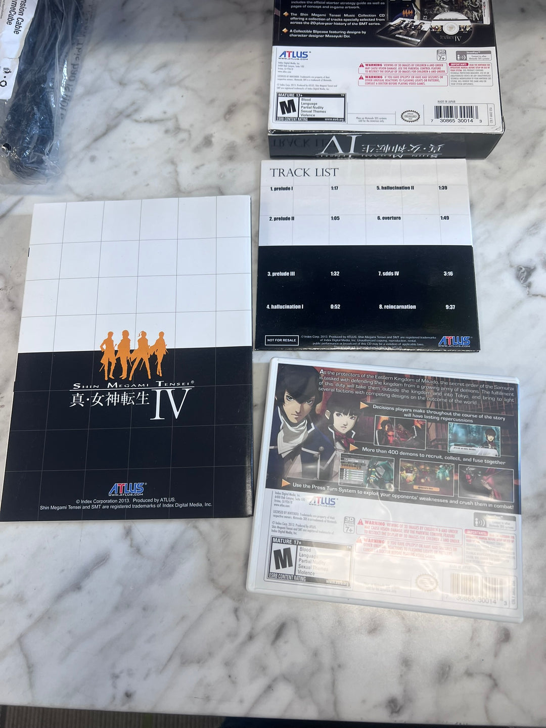 Shin Megami Tensei IV Big Box / Manual / Strategy & Design Book NO GAME  CO11926