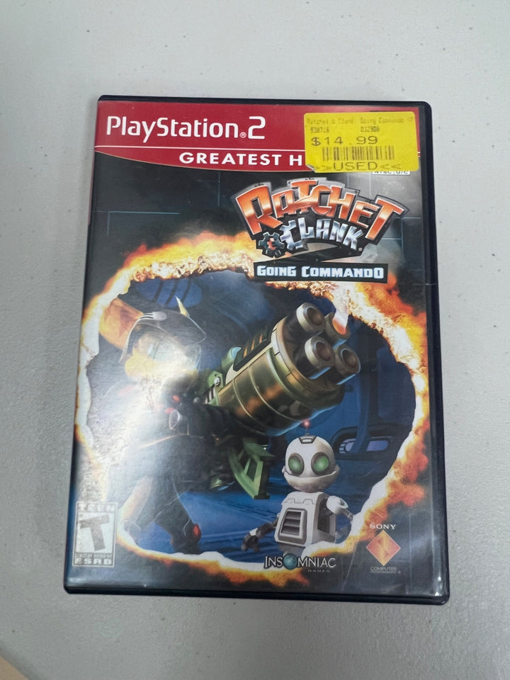 Ratchet and Clank Going Commando for Playstation 2 PS2 in case. Tested and Working.     DO63024