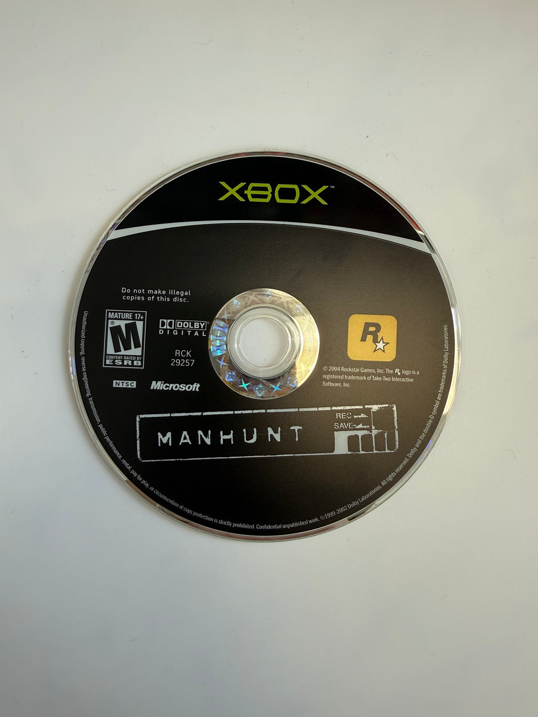 Manhunt *DISC ONLY* - Original Xbox DI8226