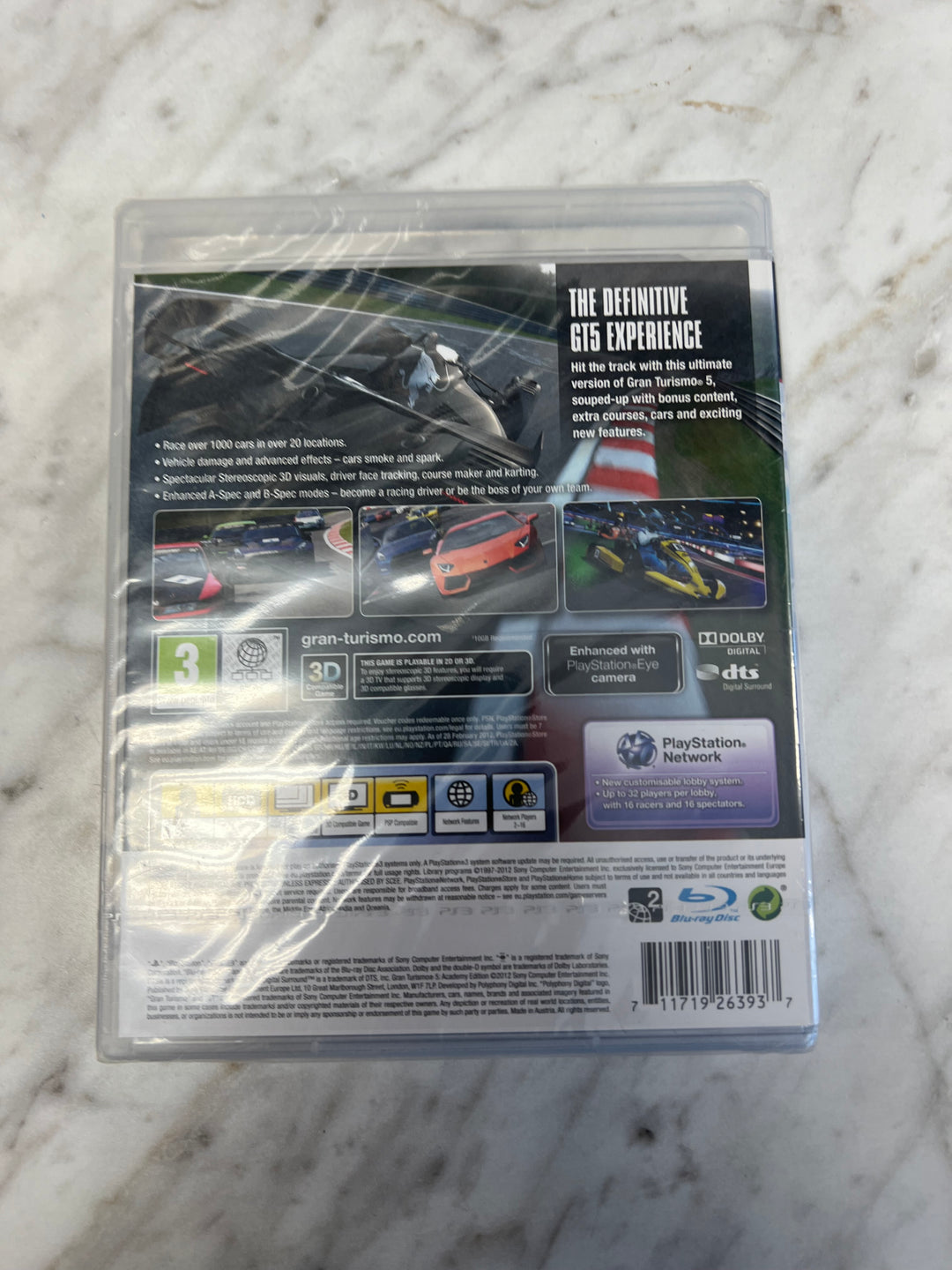 Gran Turismo 5 Academy Edition Brand New Sealed PAL PEGI Import PS3   IMP121724