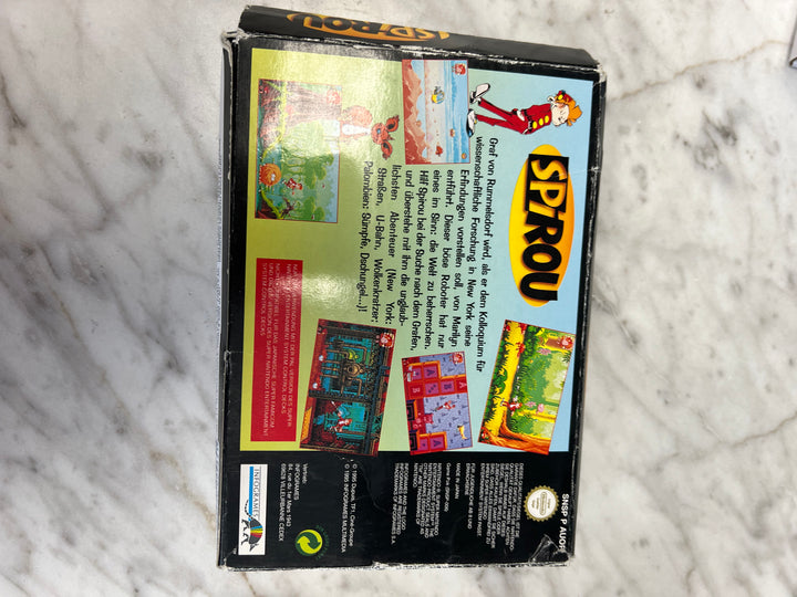 Spirou - Super Famicom (PAL version) Complete in Box CIB  D70124