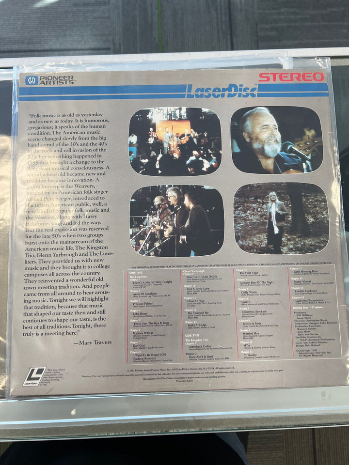 There's A Meetin' Here Tonight Concert Kingston Trio Limeliters Laserdisc   LD121724