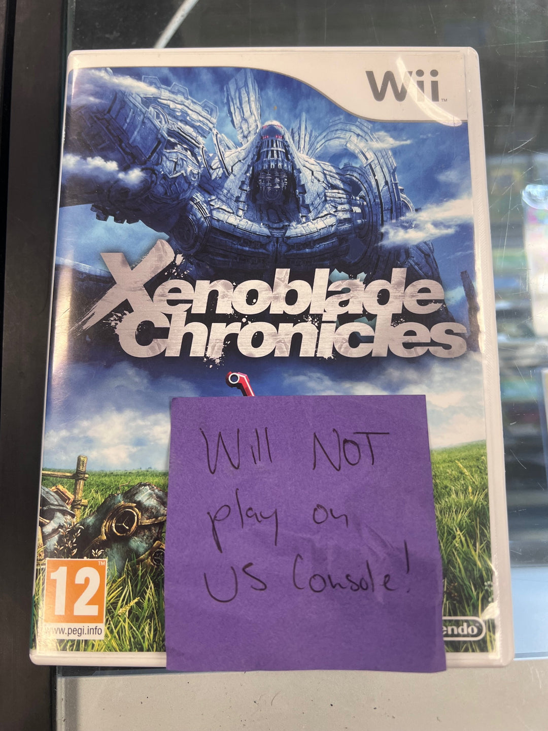 Xenoblade Chronicles Nintendo Wii EUROPEAN IMPORT DOES NOT WORK ON US WII IMP12026