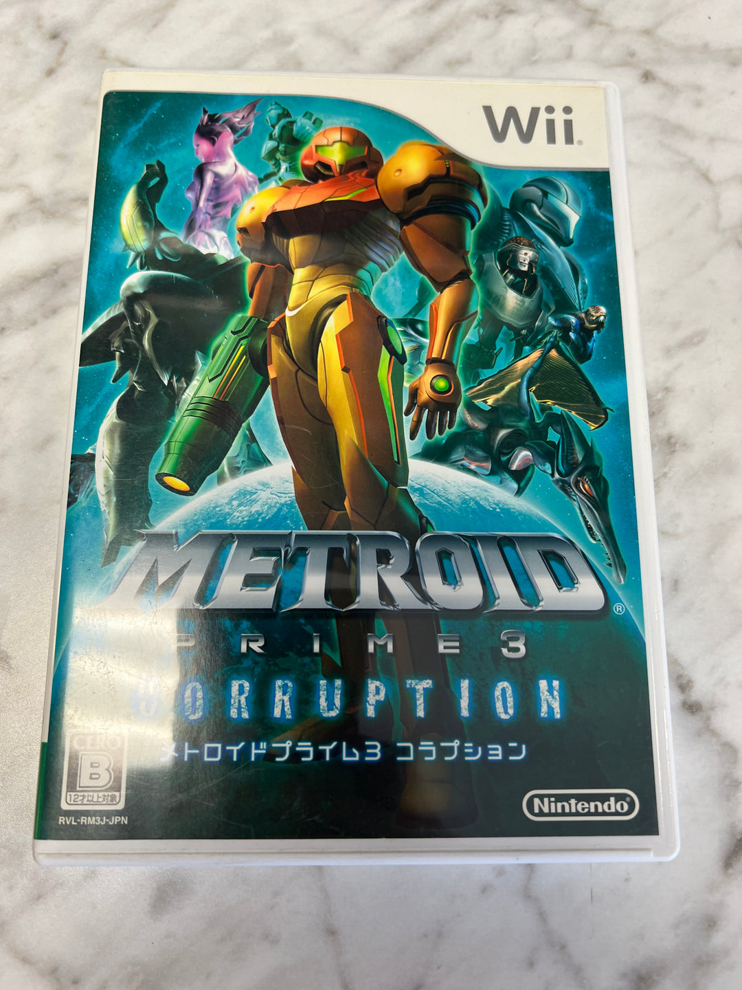 Metroid Prime 3 Corruption Japan Nintendo Wii game NTSC-J D70124