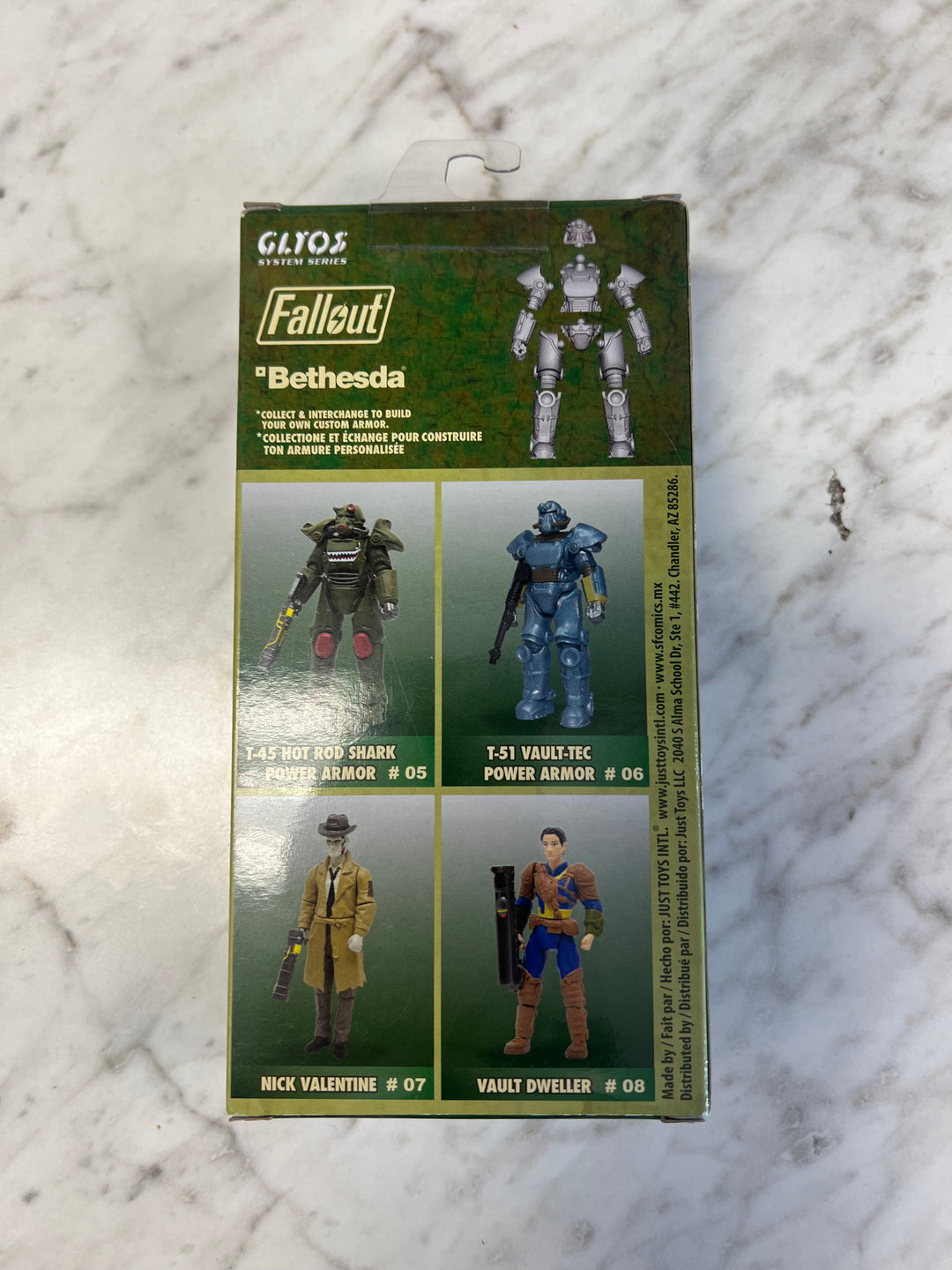 Fallout Mega Merge 4" Figure #06 T-51 Vault-Tec Power Armor 2018 Just Toys  TO121724