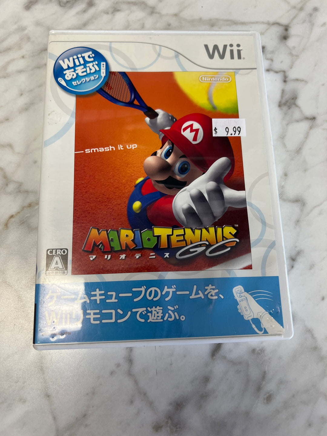 Mario Power Tennis Japan Nintendo Wii game NTSC-J Complete  D70124