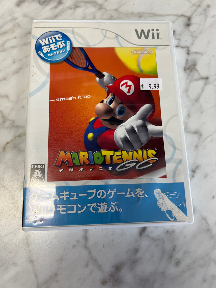 Mario Power Tennis Japan Nintendo Wii game NTSC-J Complete  D70124