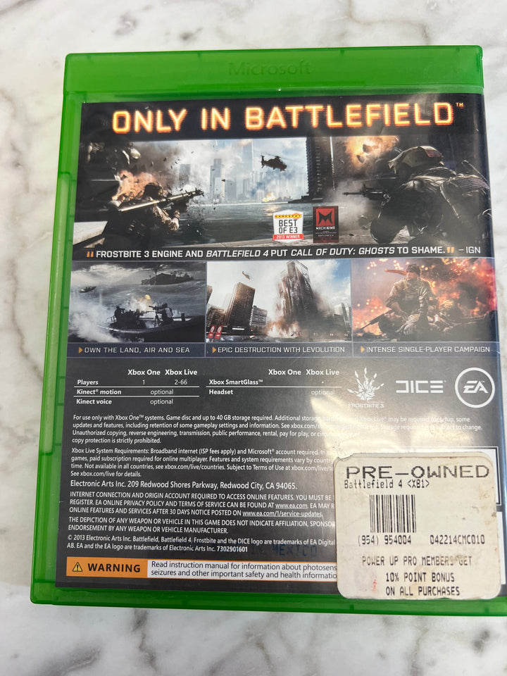 Battlefield 4 Xbox One Complete used