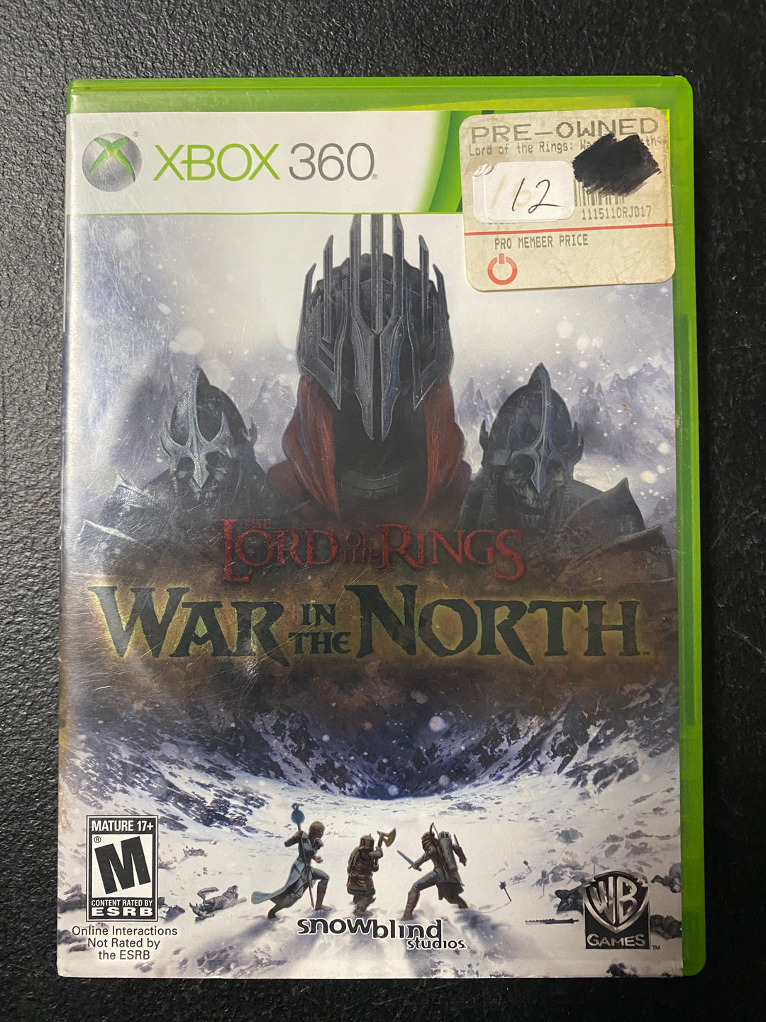 Lord of the Rings: War in the North - Xbox 360 DI112025