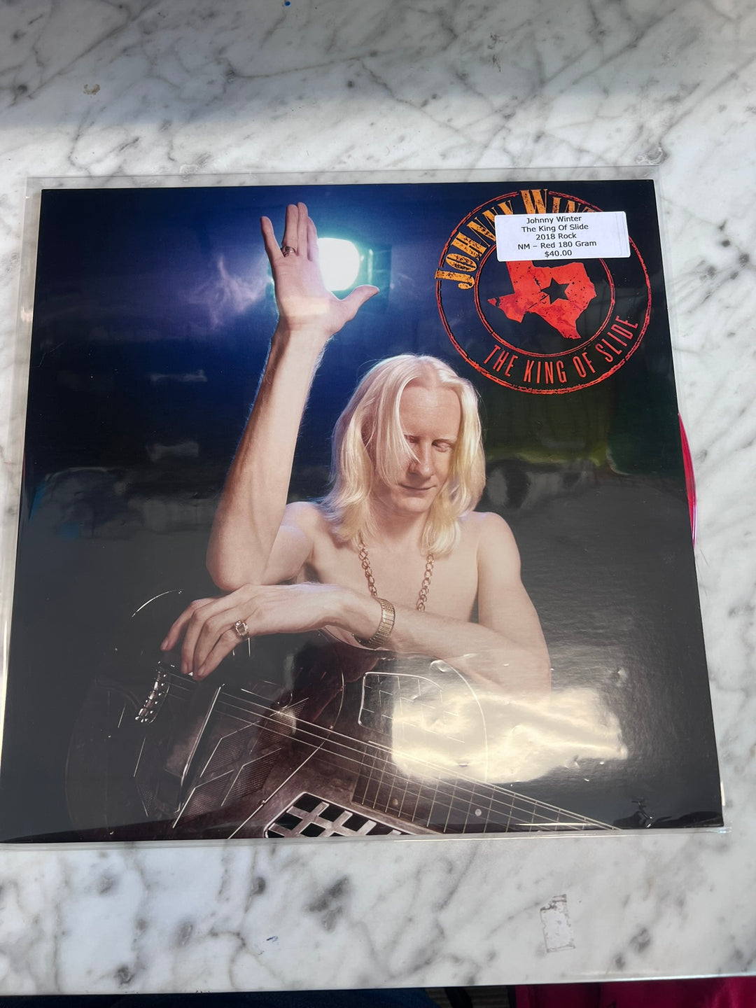 Johnny Winter - The King of Slide (NM Condition) Red 180g Variant Vinyl Record VR12126
