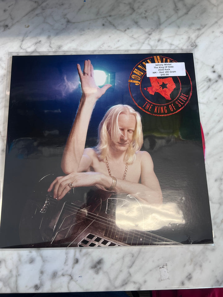 Johnny Winter - The King of Slide (NM Condition) Red 180g Variant Vinyl Record VR12126