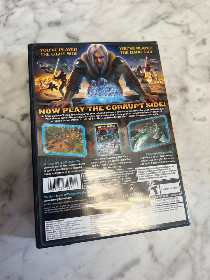 Star Wars Empire at War Forces of Corruption Expansion PC CD-ROM PC7225