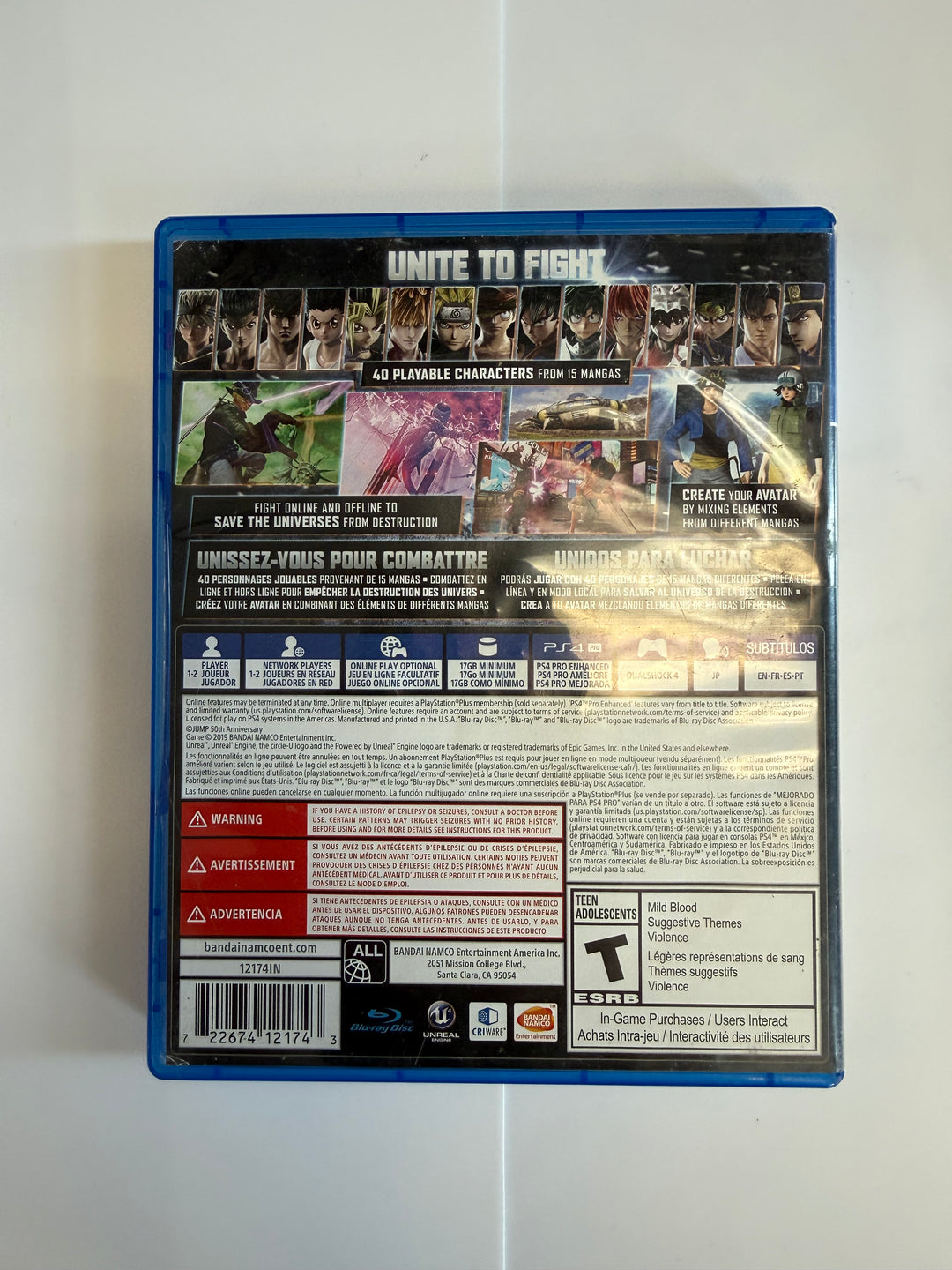 Jump Force PS4 CASE ONLY - CO8926
