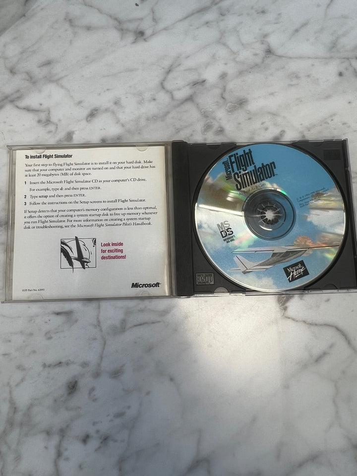 Microsoft Flight Simulator MS-DOS VTG PC CD-ROM DU91624