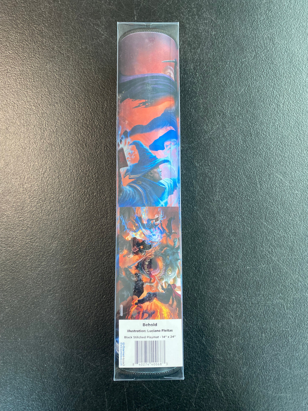 Gamehead Black Stitched 14 x 24 Illustrated Playmat