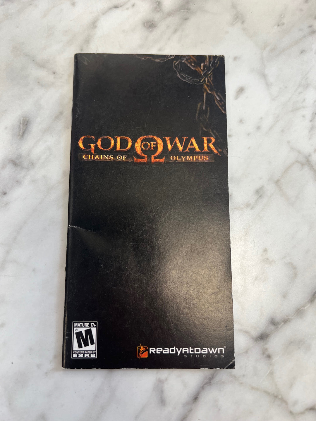 God of War Chains of Olympus for PSP Playstation Portable Manual ONLY    MO121724