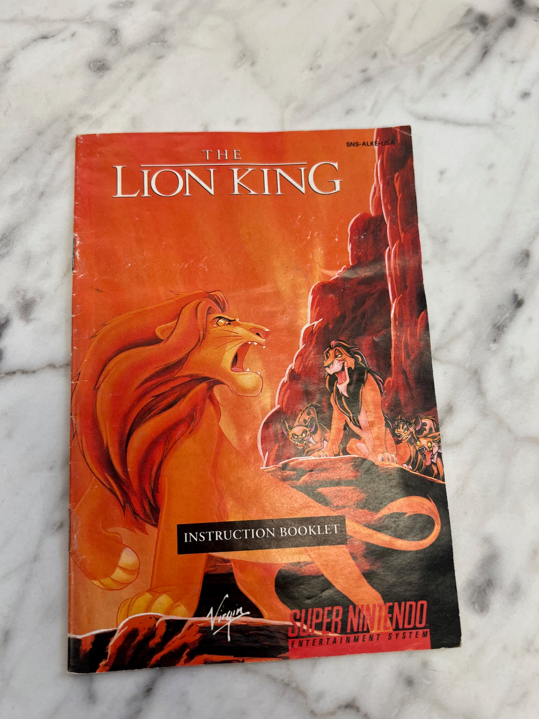 The Lion King for Super Nintendo SNES Manual ONLY    MO121724