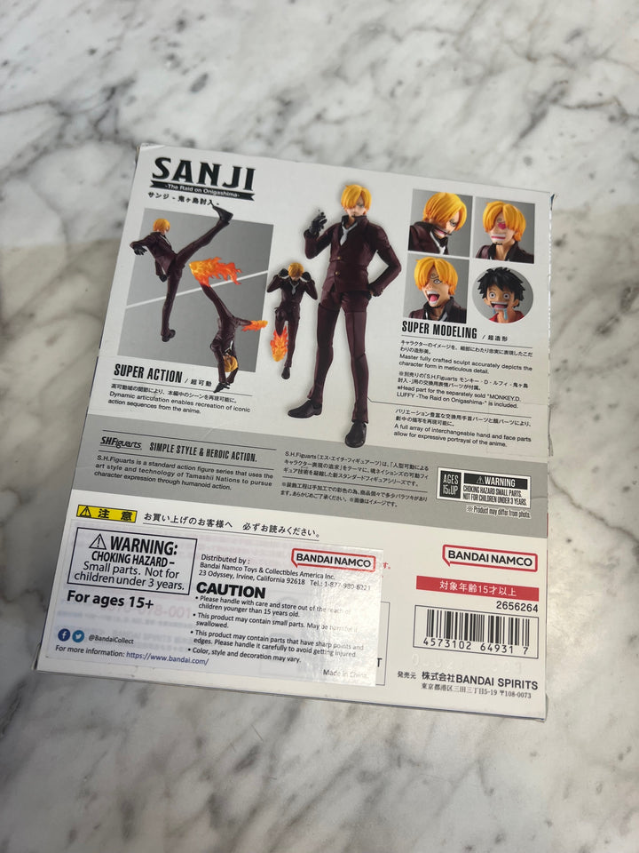 USED Tamashii One Piece: Sanji S.H. Figuarts Action Figure T63025