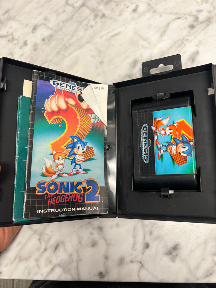 Sonic the Hedgehog 2 Sega Genesis Tested Working Used Complete