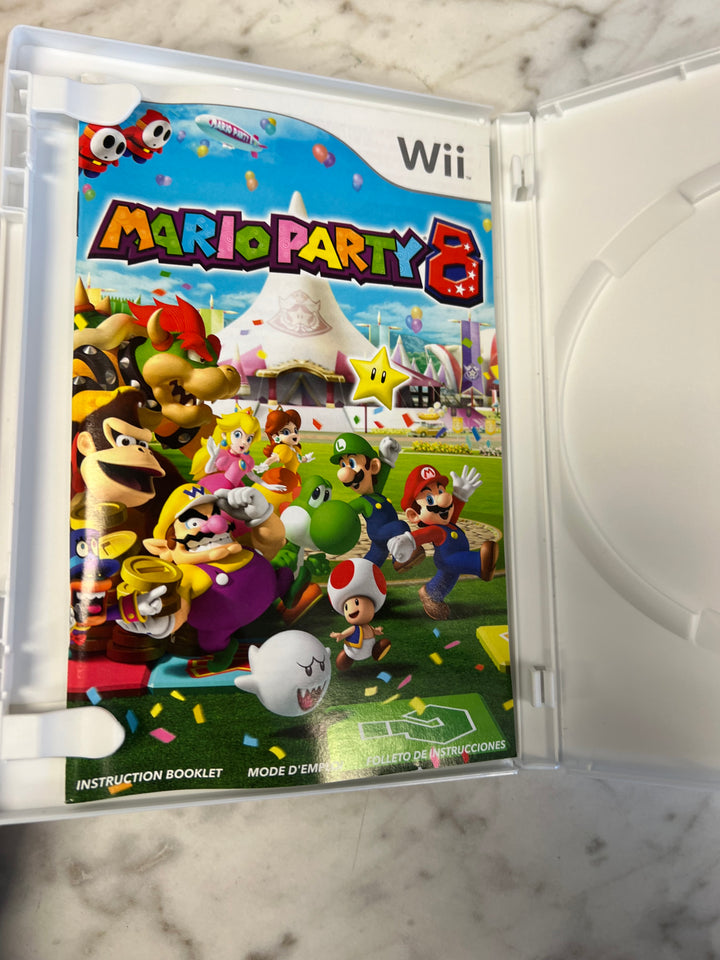 Mario Party 8 Nintendo Wii CASE AND MANUAL ONLY NO GAME  C4925
