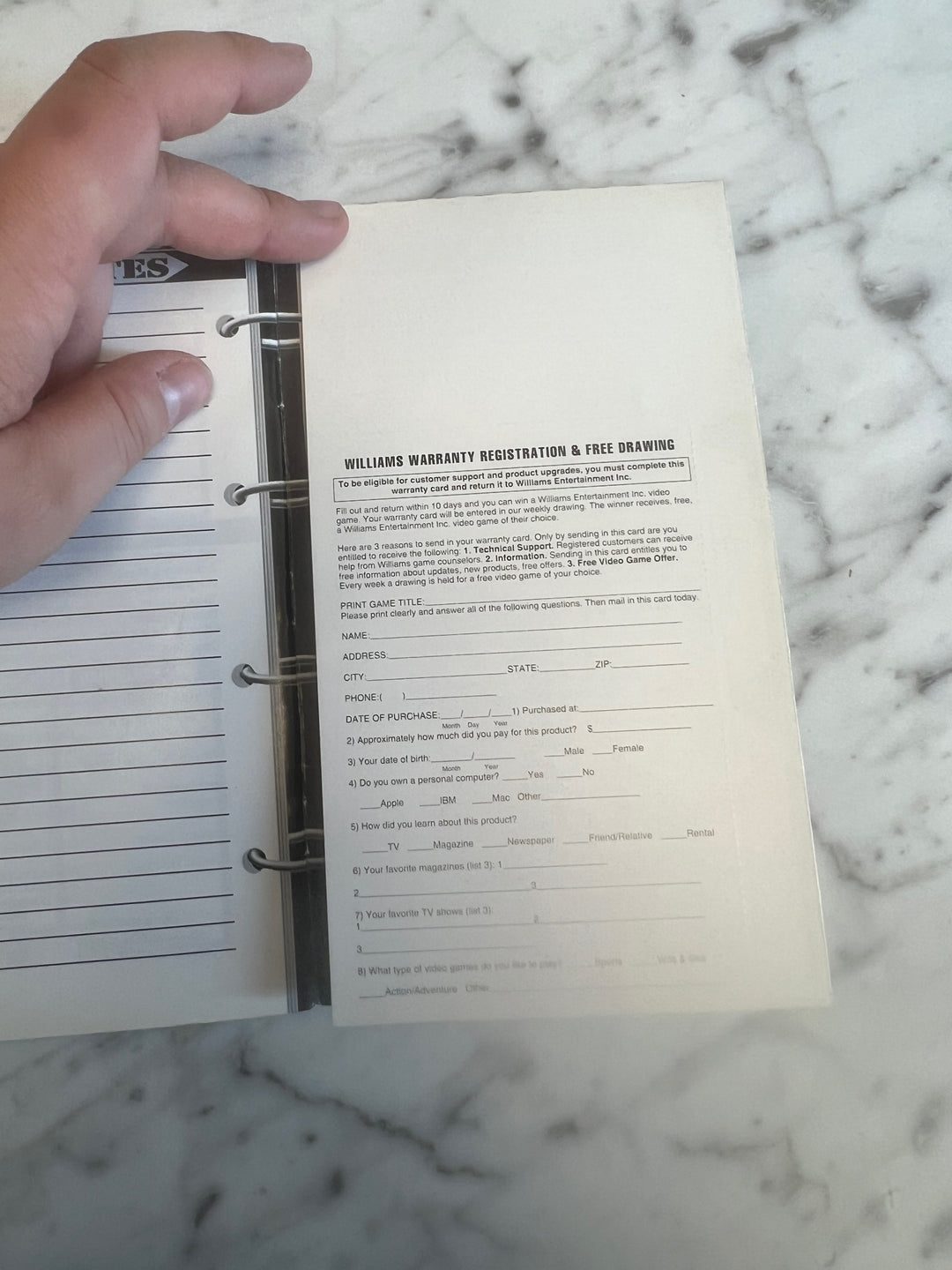 Doom Longbox Playstation PS1 MANUAL  REG CARD ONLY DU91624