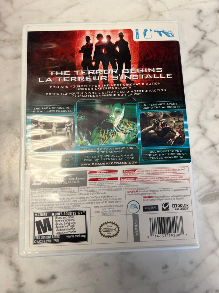 Dead Space Extraction Nintendo Wii CASE AND MANUAL ONLY NO GAME  C4925