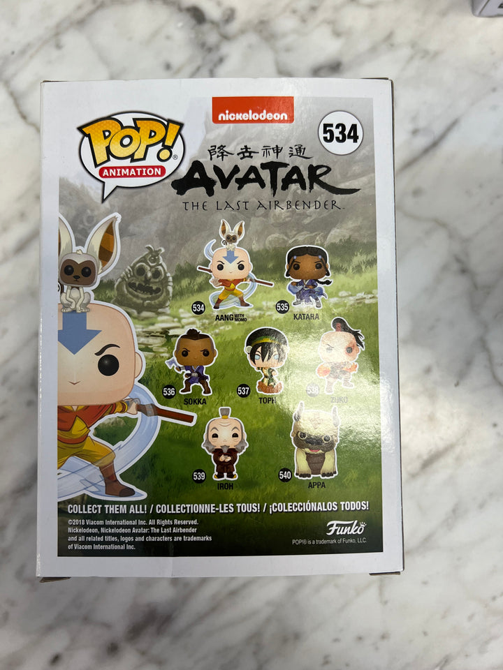 Funko Pop! Aang with Momo #534 Avatar the Last Airbender   FP121824