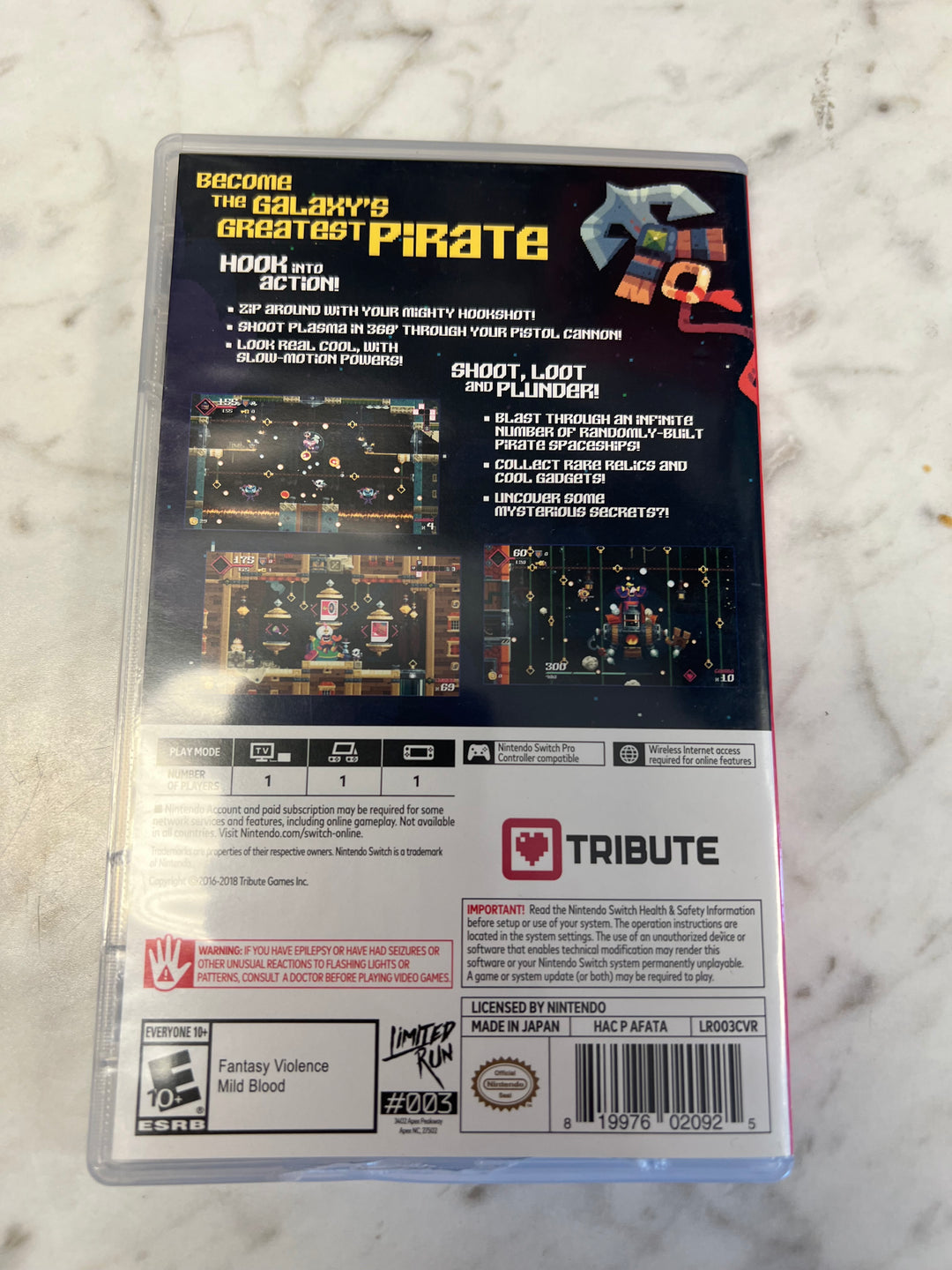 Flinthook Nintendo Switch CASE ONLY   C4925