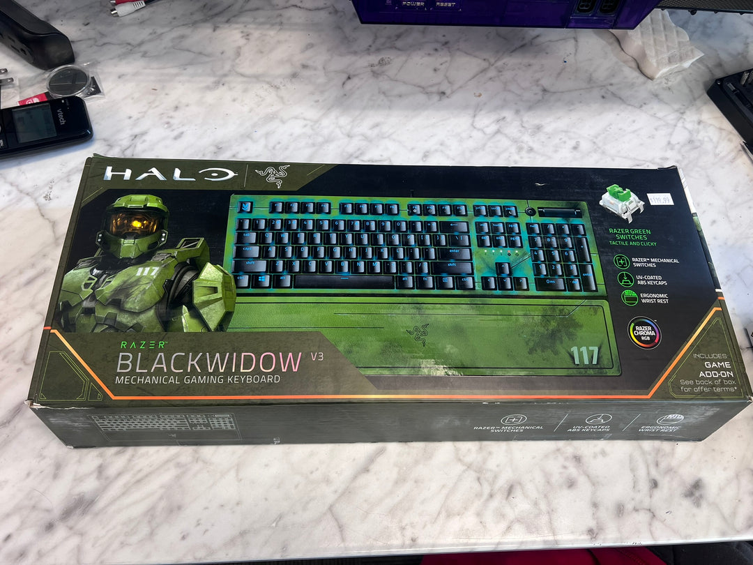 Razer Black Widow V3 Mechanical Gaming Keyboard Halo Edition - PC ONLY UA12226