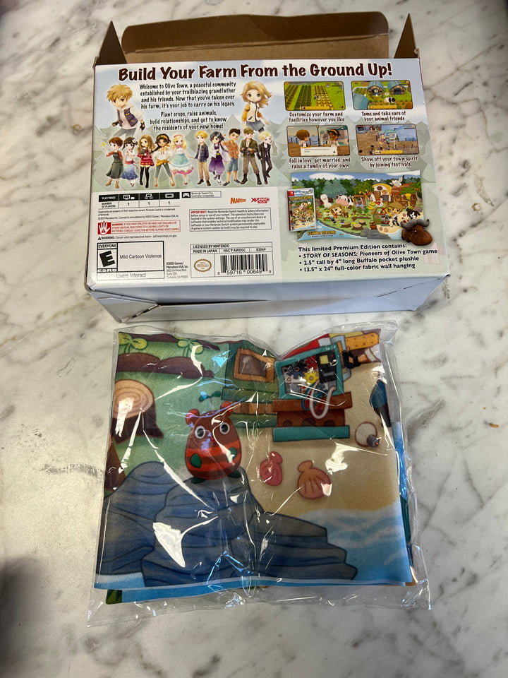 Story of Seasons Pioneers of Olive Town Premium Edition Nintendo Switch NO GAME/PLUSH   C4925