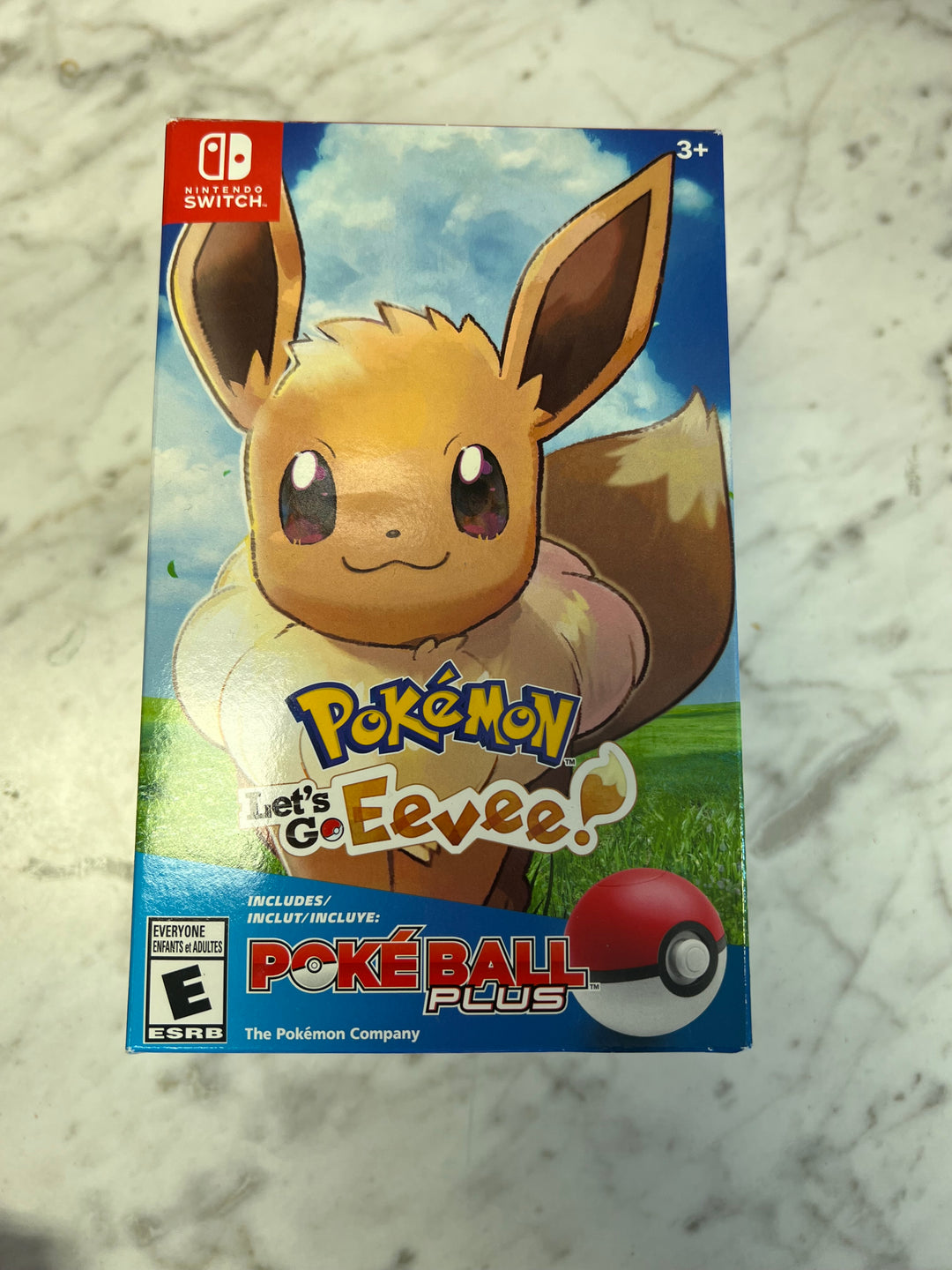 Pokemon Let's Go Eevee EMPTY Big Box ONLY Nintendo Switch NO GAME/BALL   C4925