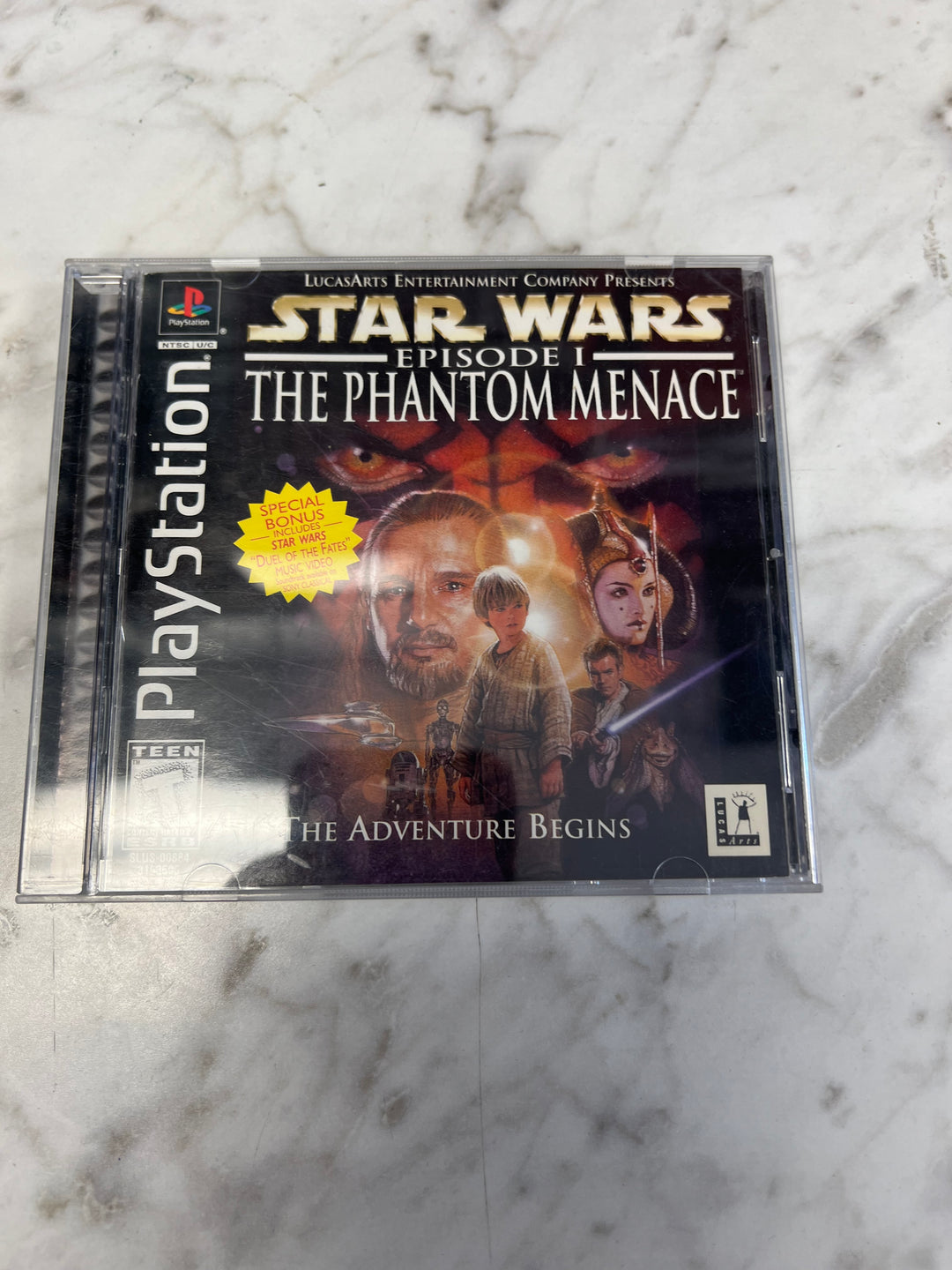 Star Wars Episode 1 the Phantom Menace Playstation PS1 CASE AND MANUAL ONLY NO GAME  C4925