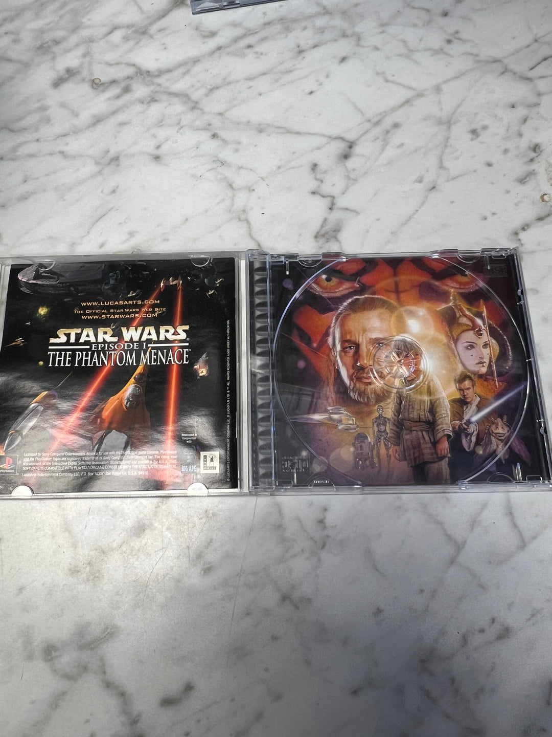 Star Wars Episode 1 the Phantom Menace Playstation PS1 CASE AND MANUAL ONLY NO GAME  C4925