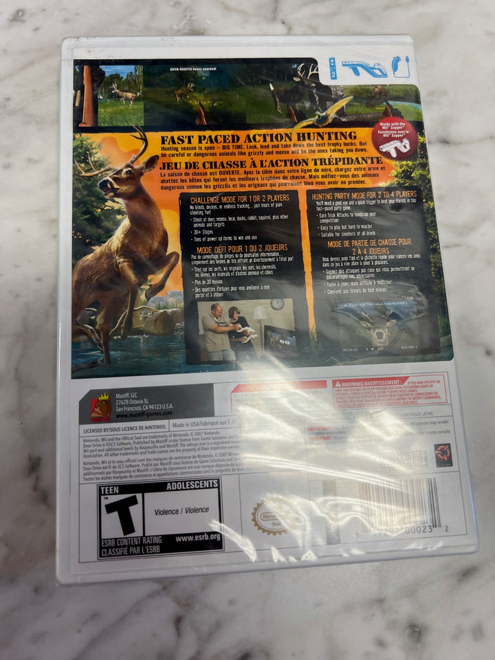 Deer Drive Outdoor Action Nintendo Wii Brand New Sealed DN7224