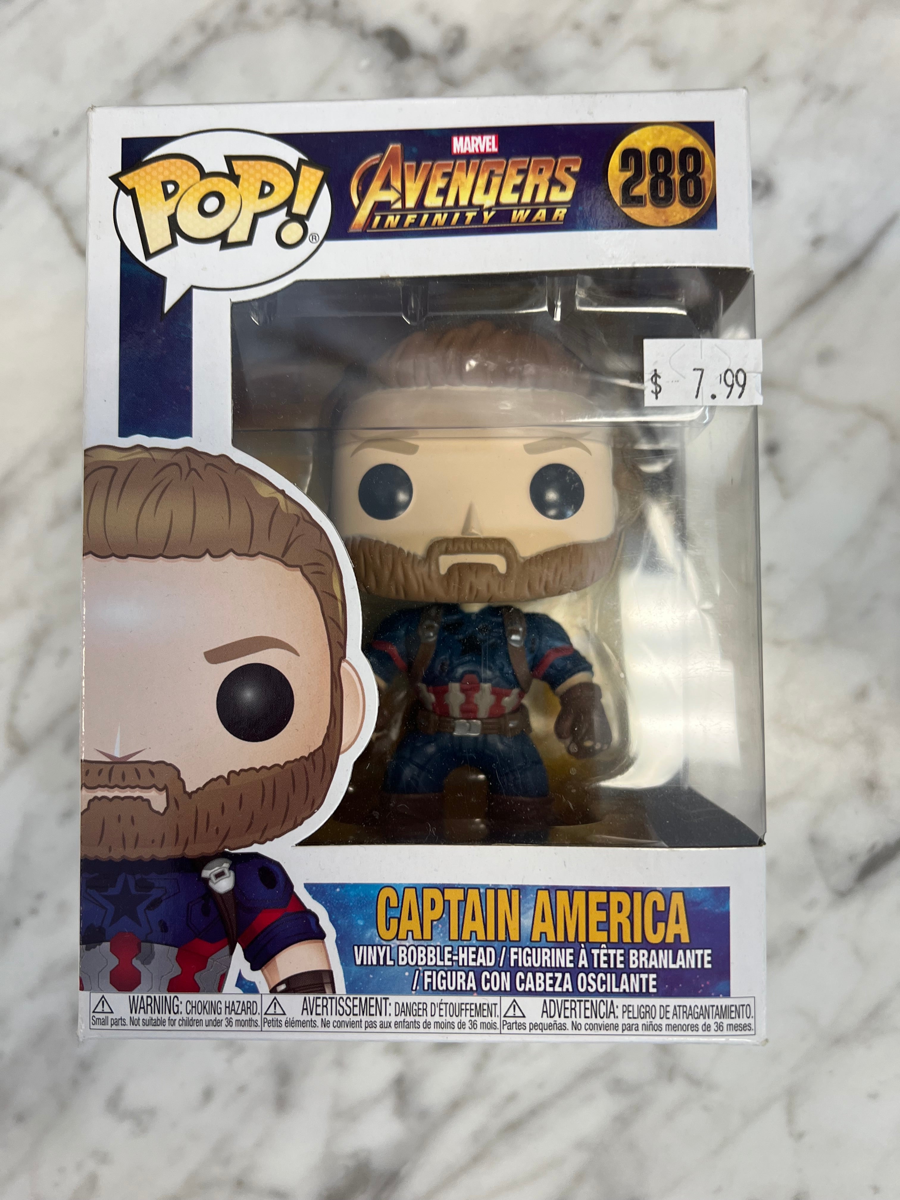 Avengers Infinity War Funko Pop Captain America Pop Captain