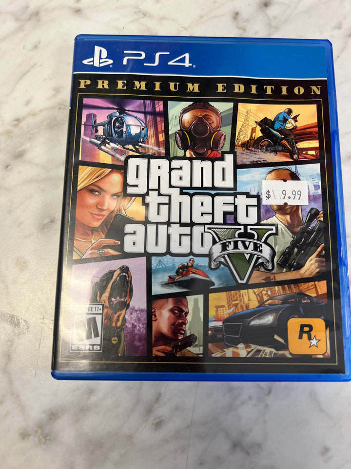 Grand Theft Auto V Playstation 4 PS4 CASE AND MANUAL ONLY C4925