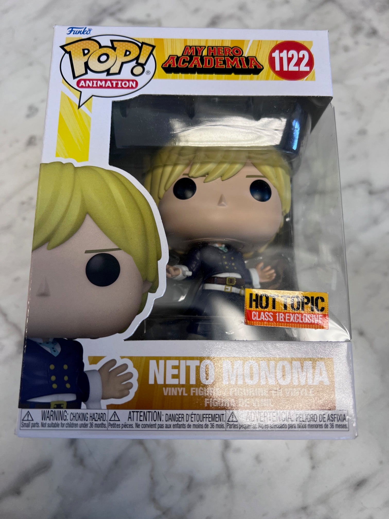 Funko Pop! Neito Monoma #1122 My Hero Academia Class 1B Hot Topic