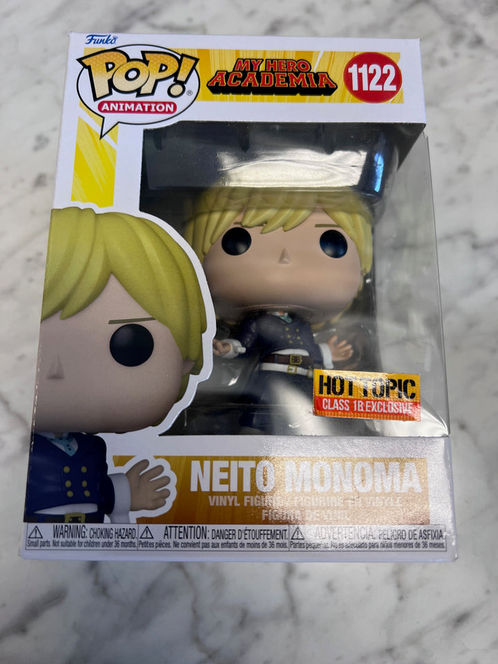 Funko Pop! Neito Monoma #1122 My Hero Academia Class 1B Hot Topic FP93025